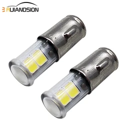 2PCS BA7S T7 Led Bulb Reverse Turn Lamp 200Lm Warning Lamp Car Dashboard Light Motorcycle Instrument Panel 6V 6000K 4300K White