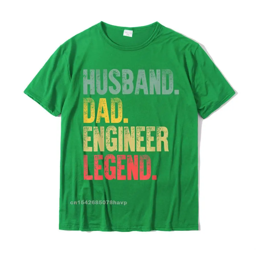 Mens Funny Vintage Shirt Husband Dad Engineer Legend Retro T-Shirt Top T-Shirts Comfortable Oversized Men Tees Comfortable