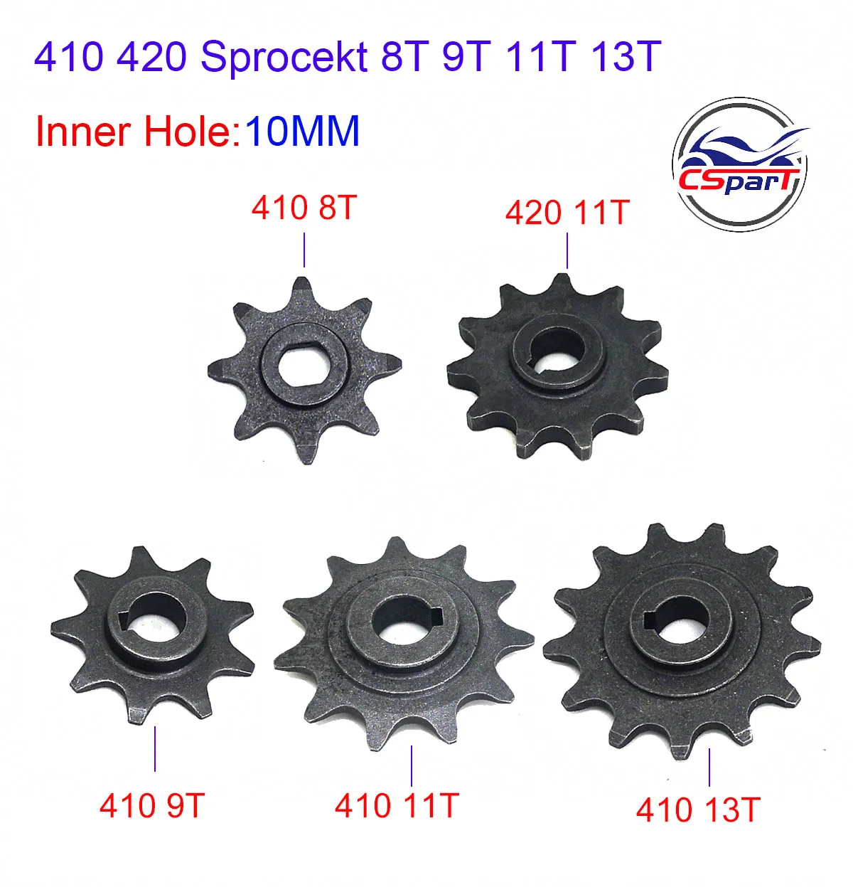 8 9 11 13 Tooth 8T 9T 11T 13T Sprocket  410 420 Electric Bike Motor MY1016Z Unitemotor MY1018  Scooter