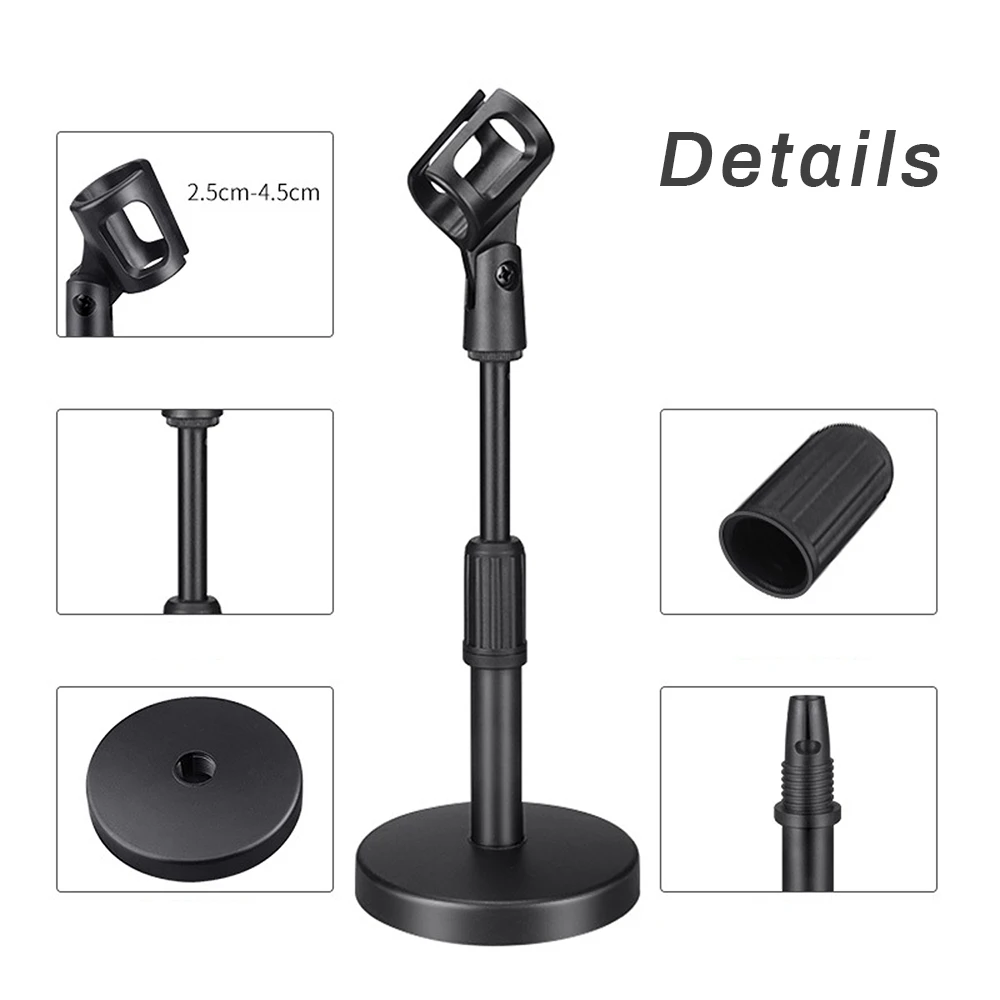 Profession USB Condenser Microphone Tabletop Stand with Shock Mount Holder Pop Filter mic Stand for bm 800 Microphone