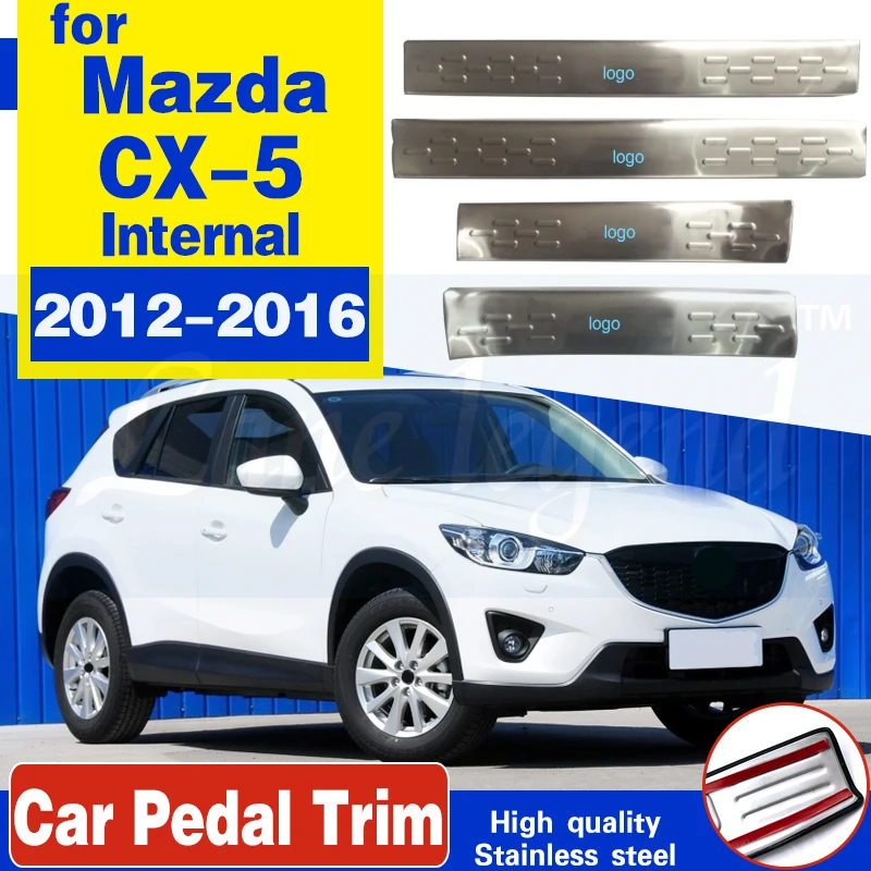 

Car accessories High quality stainless steel car Scuff Plate/internal Door Sill For Mazda CX-5 CX5 2012 - 2016 Car styling