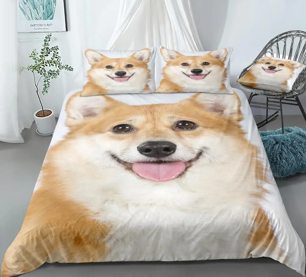 ensemble-de-housse-de-couette-de-dessin-anime-3d-pour-enfants-housse-de-couette-pour-animaux-de-compagnie-lit-queen-blanc-chien-corgi-jaune-mignon-garcons-et-filles-livraison-directe