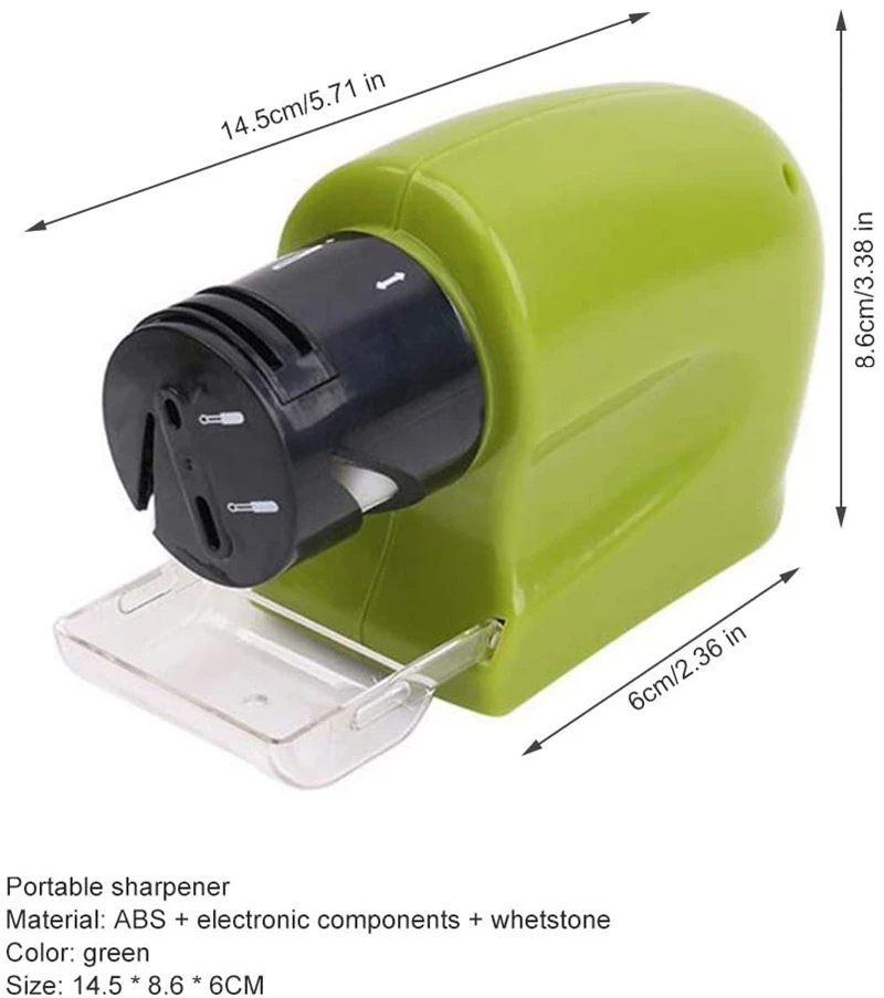 Auto Swifty Sharpener Electric Knife Sharpener Whetstone Sharp Motorized Kitchen Knives Scissors Sharpening Tool Pengasah Pisau