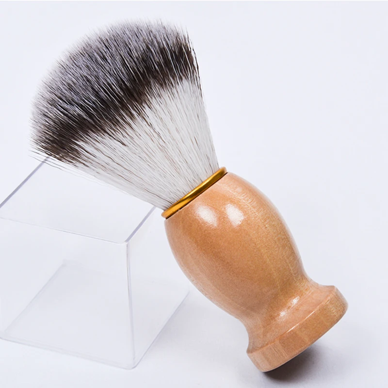 Pro Shaving Brush Vintage hand-crafted Synthetic Hair with Wood Handle Shaving Brush for men\'s grooming kit