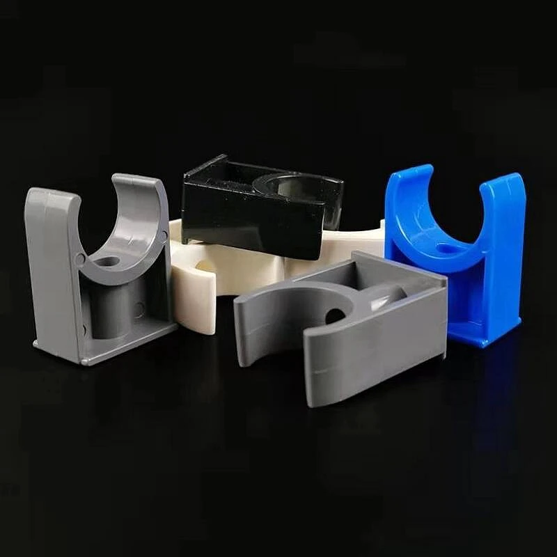 10~100pcs Inner Dia 25mm UPVC Pipe Carrier Clamp Irrigation System Connector Fittings Fixed U-type Water Pipe Clip Clamps