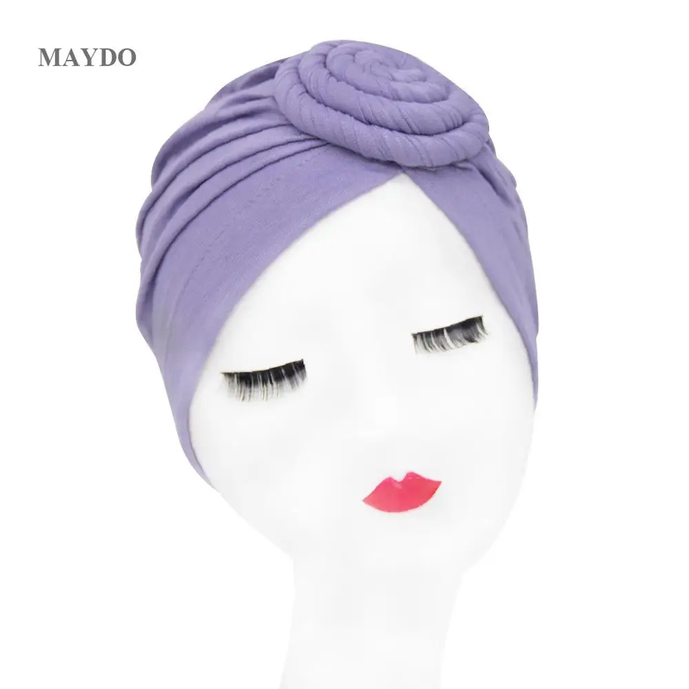 MM4 New arab wrap women head scarf turban caps trendy printed hijab bonnet Bohemian ethnic inner hijabs for cap muslim headdress