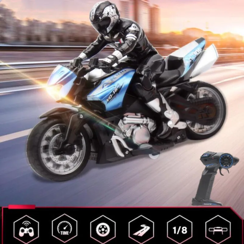 RC stunt motorcycl 2.4GHz 3D Rotation Flips drift stunt motorbike electric remote control Racing drift Car with flash light toys