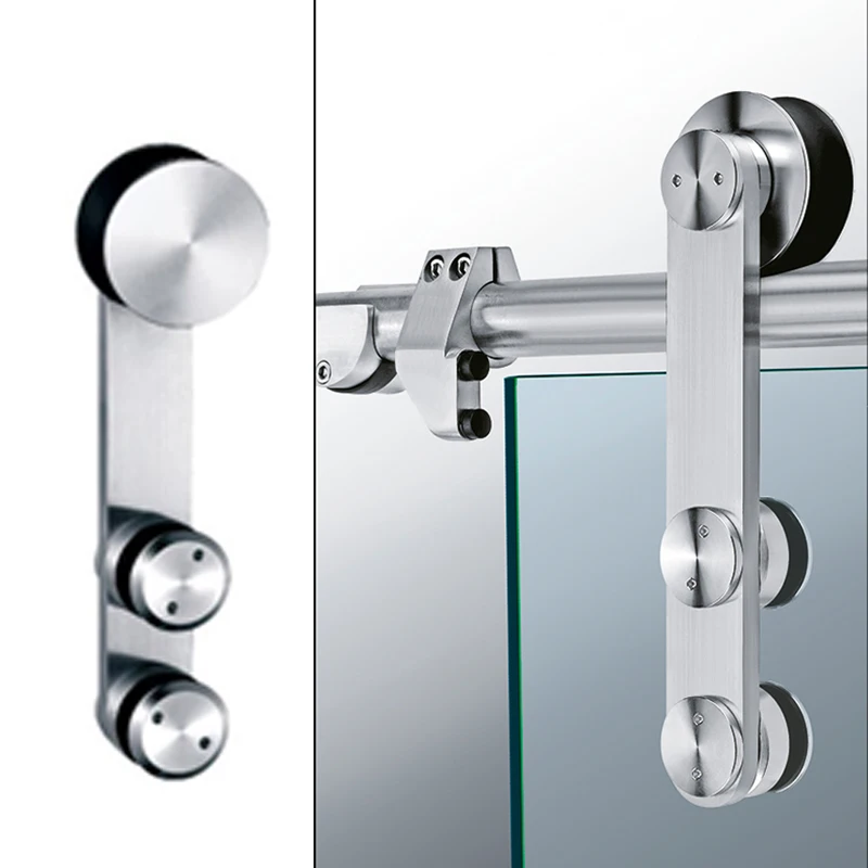 Imagem -04 - Vidro Porta Pendurada Roda Porta Pendurada Rolo Acessórios de Hardware Aço Inoxidável 304