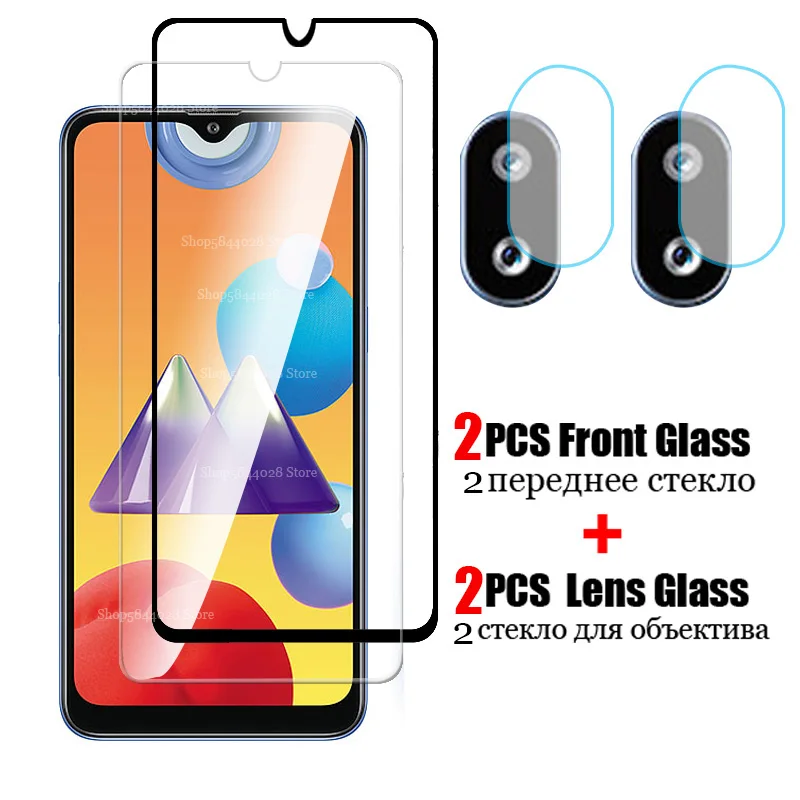 4 IN 1 Tempered Glass for Samsung Galaxy M01S SM-M017F Screen Protector for Samsung M01S Camera Glass for Samsung M01S Glass