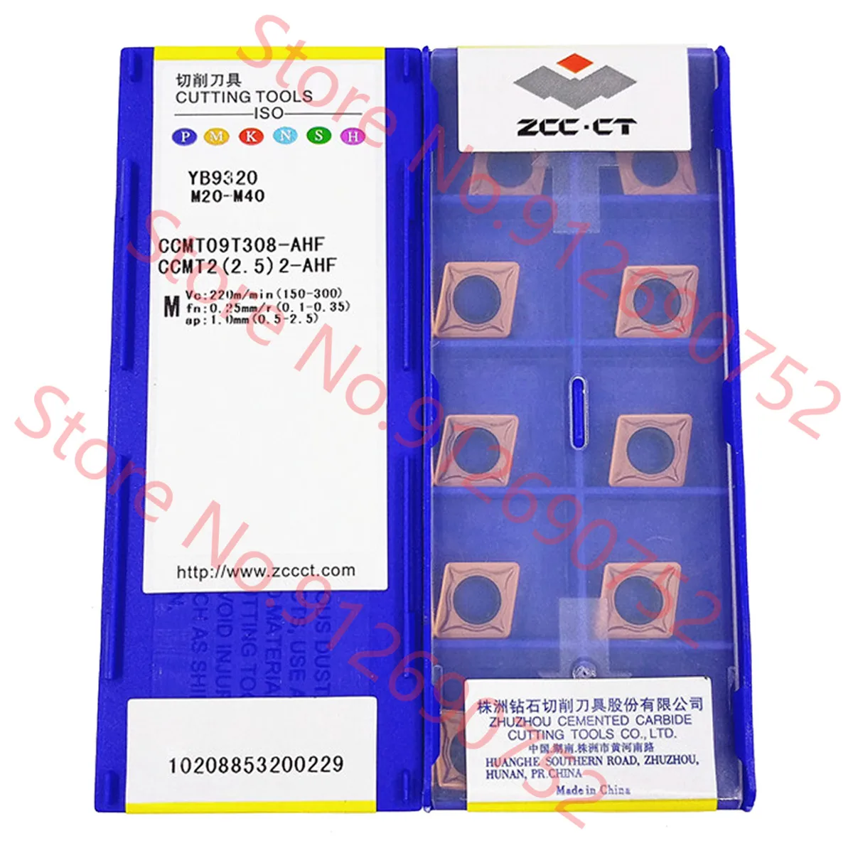 CCMT060204 CCMT060208 CCMT09T304 CCMT09T308 CCMT120404 CCMT120408 YB9320  ZCC.CT Carbide Insert CCMT Inserts