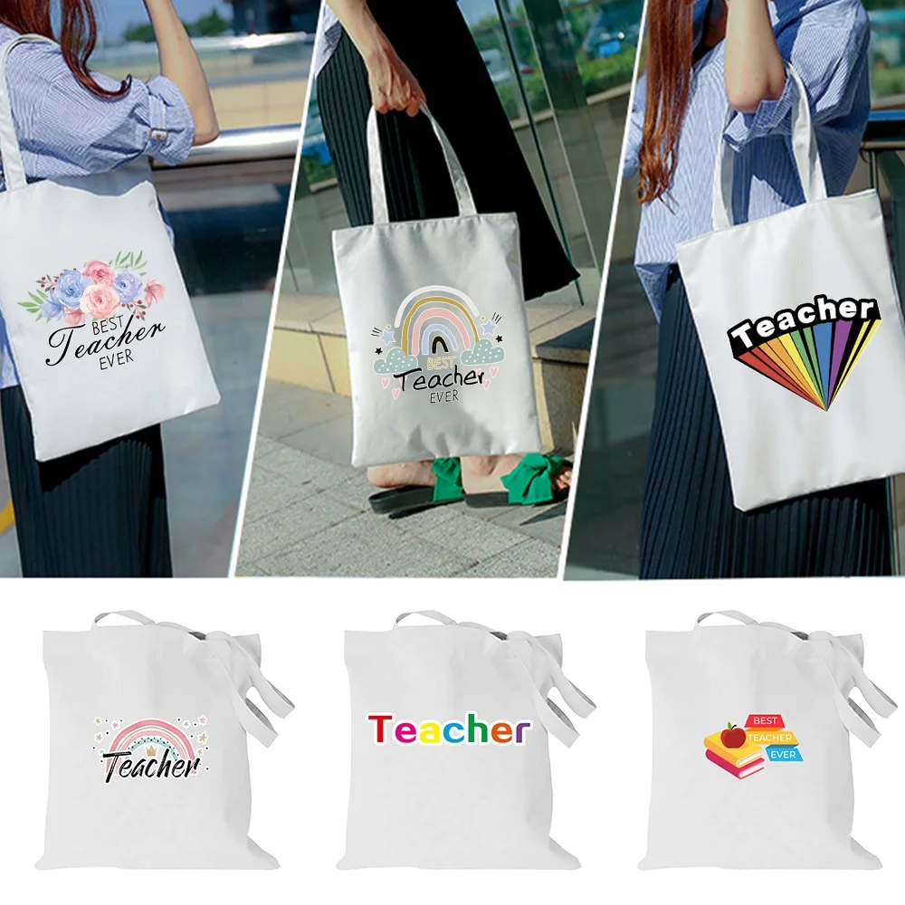 

Women Shopping Bag Large Capacity Harajuku Cartoon Eco Friendly Reusable Grocery Handbag Canvas Bag Funny Women's Shoulder Bags