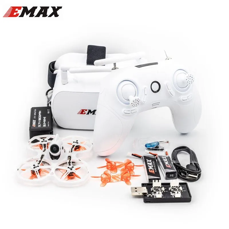 EMAX Tinyhawk II 75mm 1-2S Whoop FPV Racing Drone RC Quadcopter BNF RTF w/ FrSky D8 Runcam 2 Cam Camera 25/100/200mw VTX ESC toy