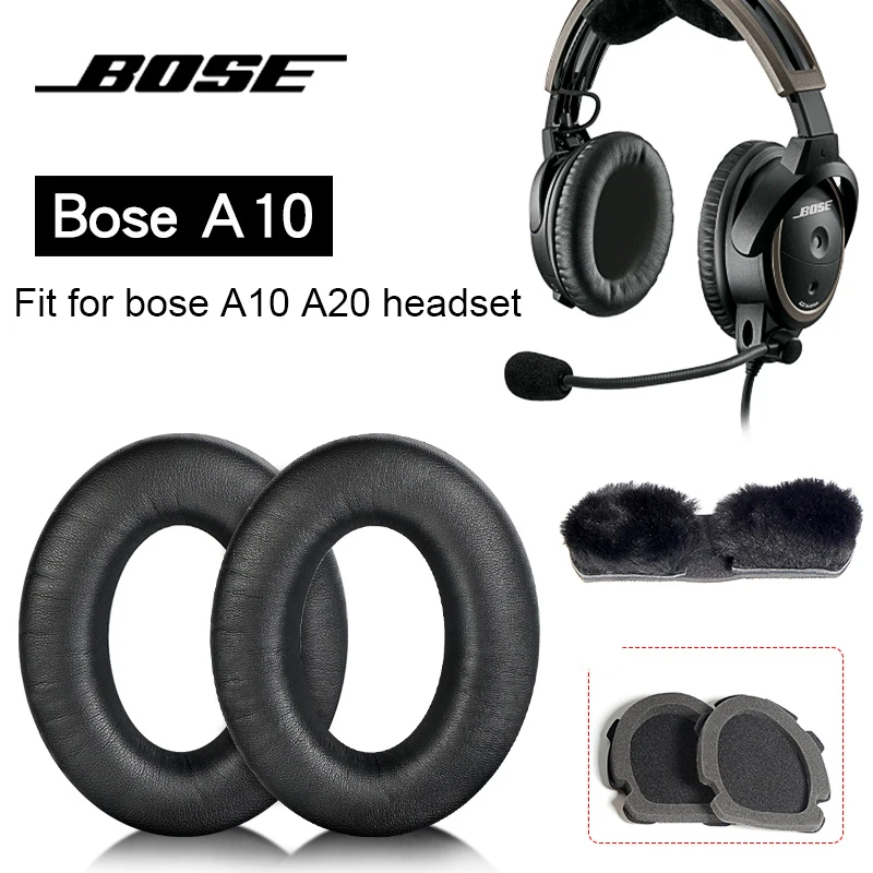 Replacement Earpads Ear Pad Cushions Pads Cover Headband Head Beam for BOSE Aviation Headset X A10 A20 headphone