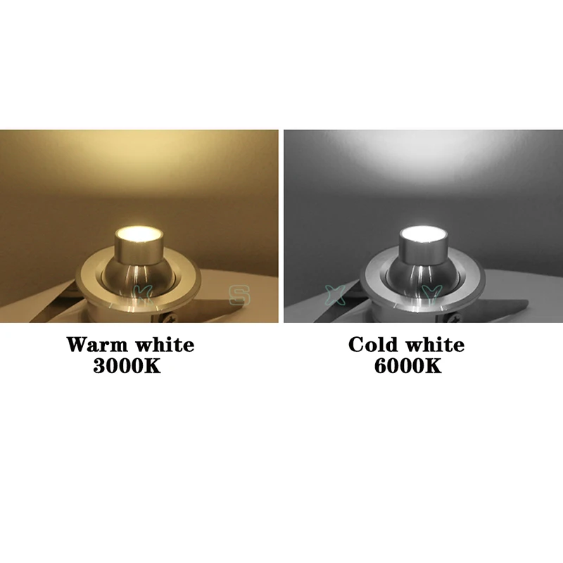 1W /3W LED White/Warm White AC 85-265V Mini Embedded Light Led Downlight Jewelry Cabinet Lamp LED Mini Spotlight Lamp