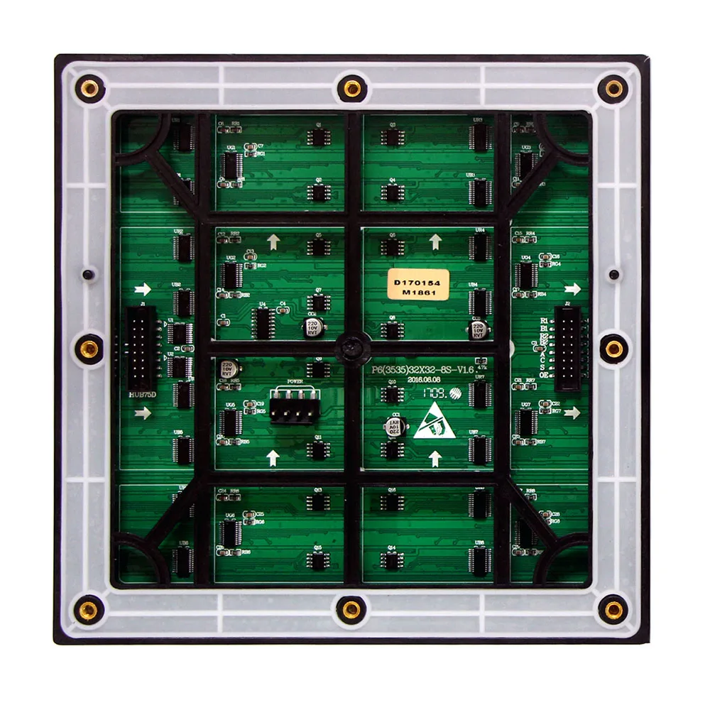 Module d'affichage électronique LED haute définition P6, panneau d'affichage LED polychrome, 192x192mm, 32x32 pixels