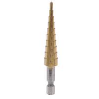 3-12mm Coated Stepped Drill Bits Hex Handle Drill Bit Metal Drilling Power Tool Hole Cutter Step Cone Dril