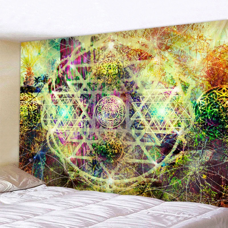 Mandala tapestry hippie tapestry bohemian style decorative tapestry bedroom dormitory decorative tapestries