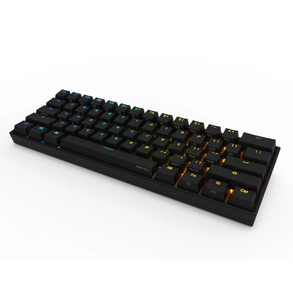 ANNE PRO 2 60% RGB Wireless Mechanical Keyboard For Windows Linux MacOS Type-c Wireless Keyboard With 1900mA Battery