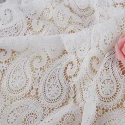 Full-width Embroidered Lace Classic Cashew Flower Water-soluble Lace Fabric Wedding Dress Women's Clothing Fabric