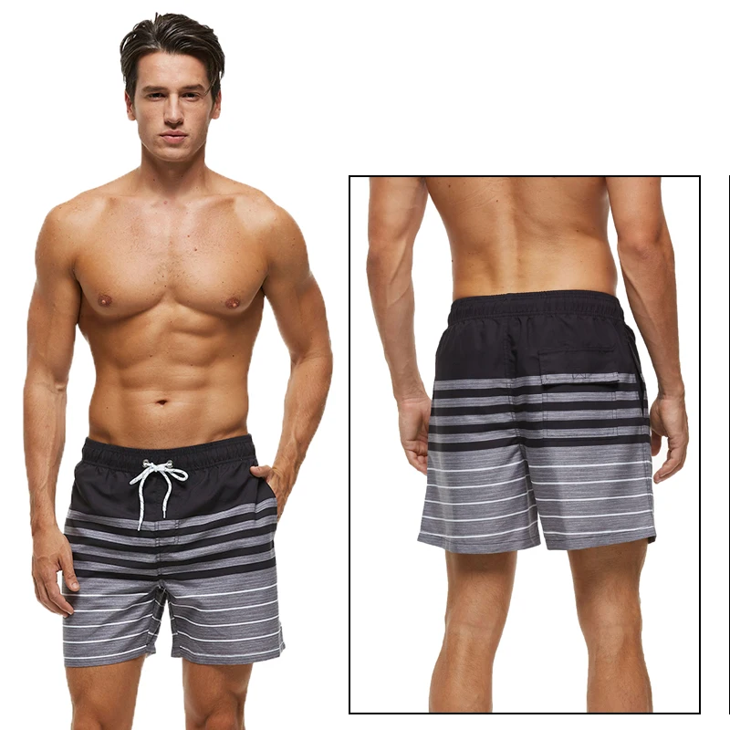 Datifer 2025 Summer Men Shorts Polyester Gym Quick Dry Printing Breathable Mesh Liner With Pocket Traje De Baño Hombre Shorts