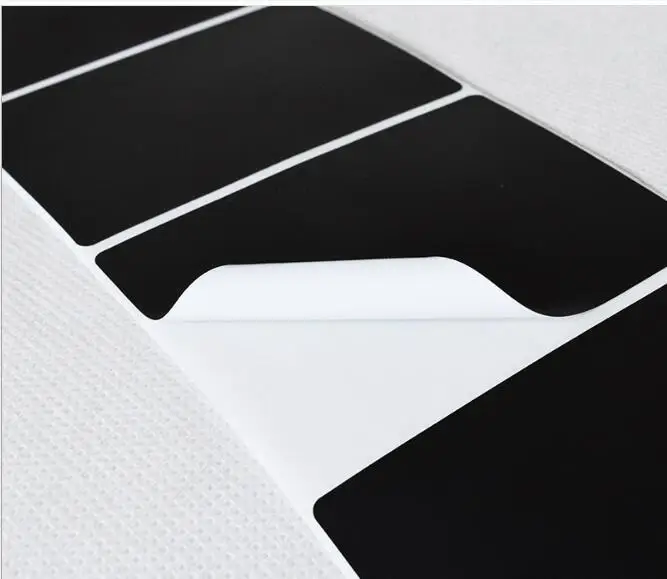 Black Thermal Transfer Labels Blank PET barcode adhesive sticker Waterproof Tear-proof oil-proof Need with White carbon ribbon