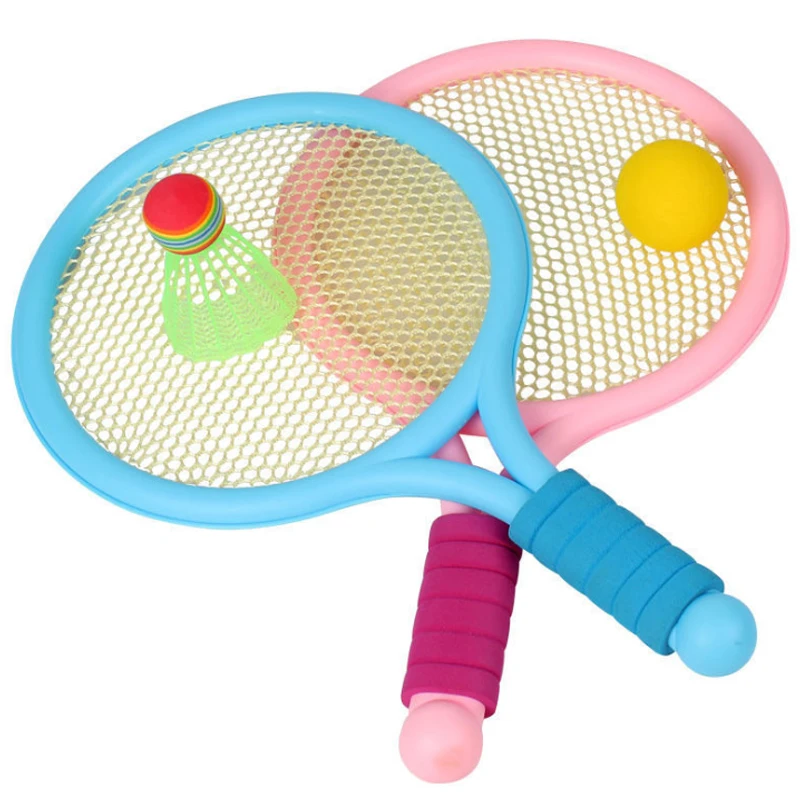 Children\'s Badminton Tennis Racket Beginner Training Outdoor Beach Tennis Kindergarten Baby Parent Child Interactive Toys