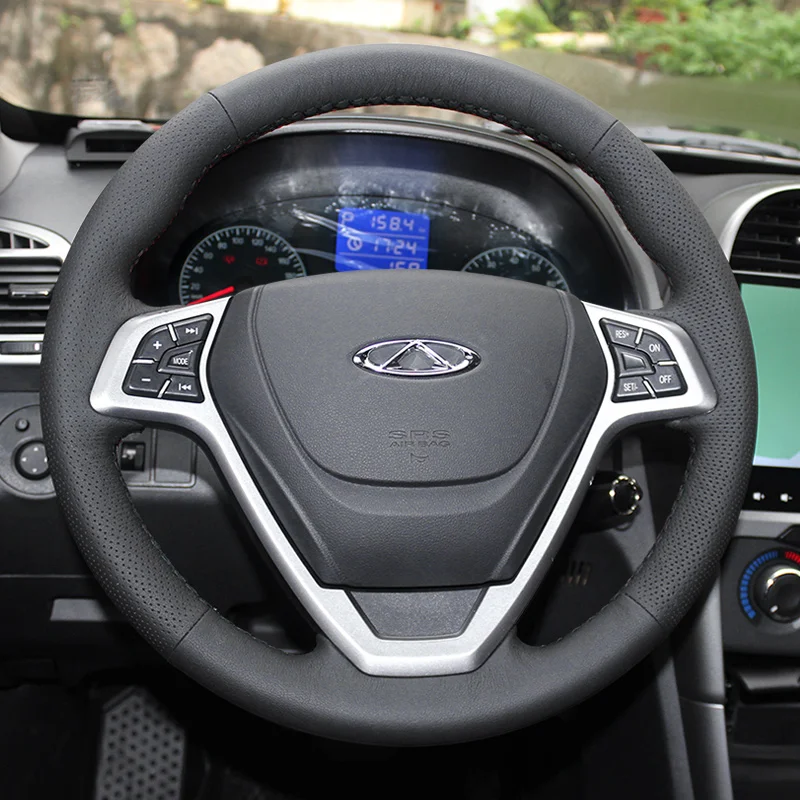 Artificial Leather Car Steering Wheel Cover For Chery Tiggo 3 2011 2012 2013 2014 2015 2016 2018