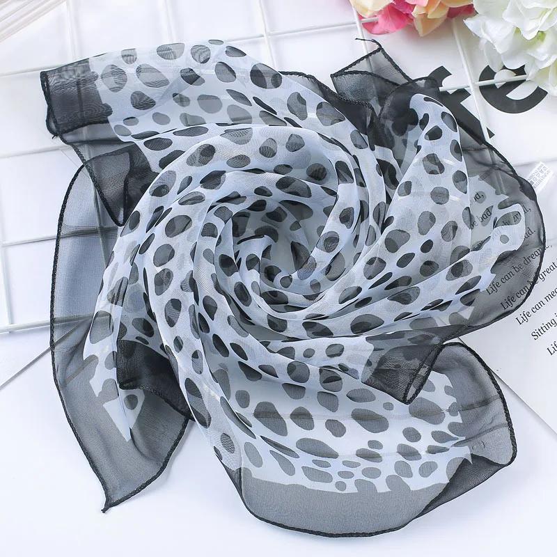 Spring-summer hot women silk scarf square lady wrap small office neck head scarf hair scarf foulard 50*50cm skinny scarfs