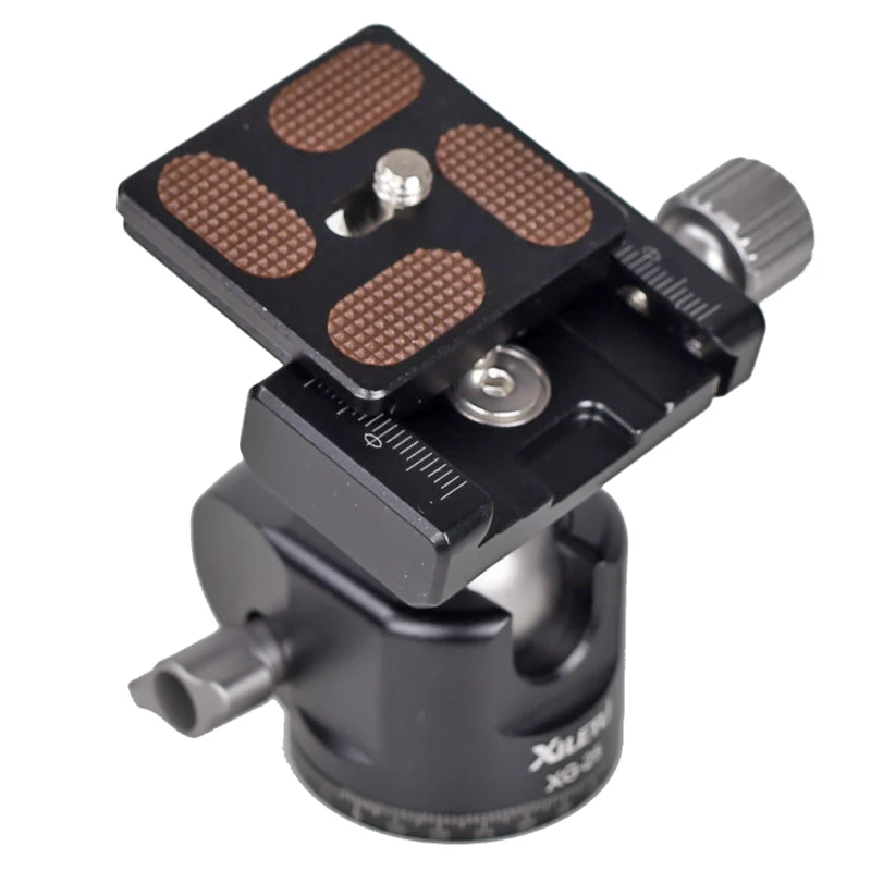 XILETU XG-25 بانورامية فيديو ترايبود الكرة رئيس 360 ° سرعة الافراج الكرة رئيس شنت مع سبائك الألومنيوم الكرة رئيس مع 1/4 المسمار