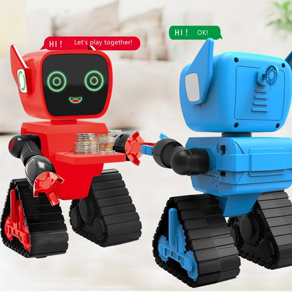 Smart remote control robot learning machine voice interactive piggy bank story machine music dance sound control recording toys