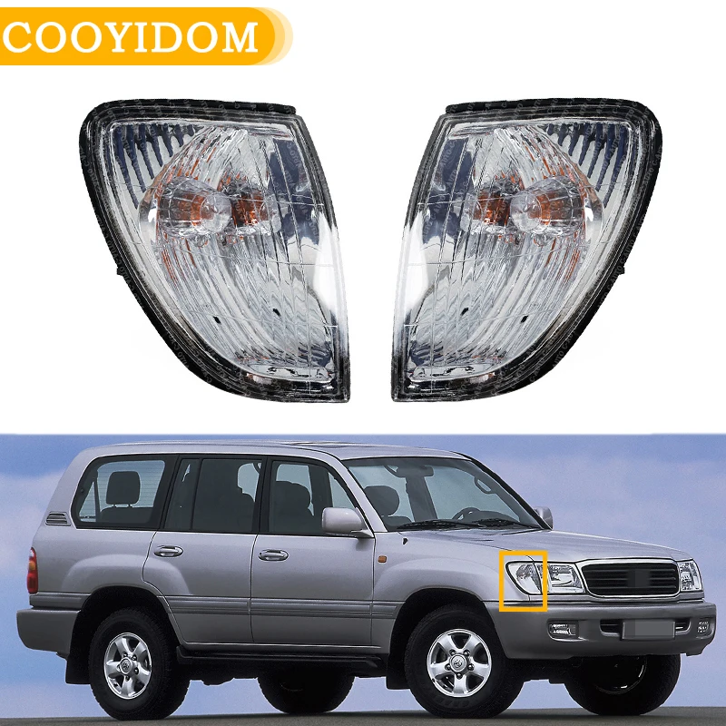 Car Front Turn Signal LightFor TOYOTA LAND CRUISER FJ100 1998 1999-2002 LC100 81521-60360 81511-60490 Corner Wide Light Lamp