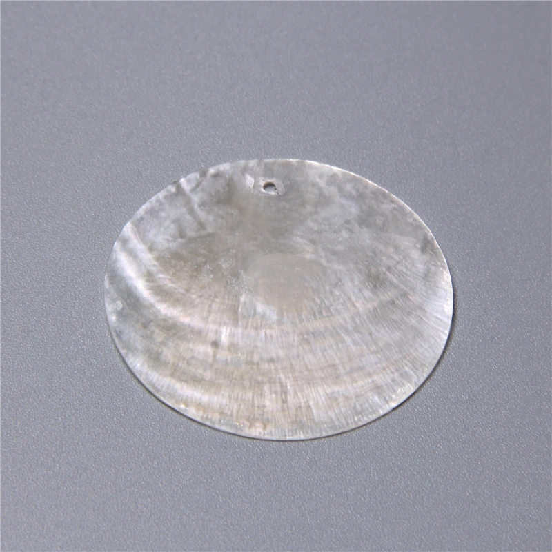 Natürliche transparente runde Muschelstücke für die Schmuckherstellung, Ohrringe, lose Bulk-Muschel-Charm-Perlen, Zubehör, handgefertigter Schmuck zum Selbermachen – Detail 15