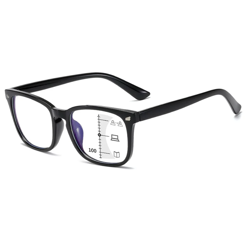 Fold Progressive Glasses Multifocal Reading Eyeglasses Men Anti Blue Magnifier Eyewear Women +1.0.+2.0.+2.5.+3.0.+3.5.+4.0