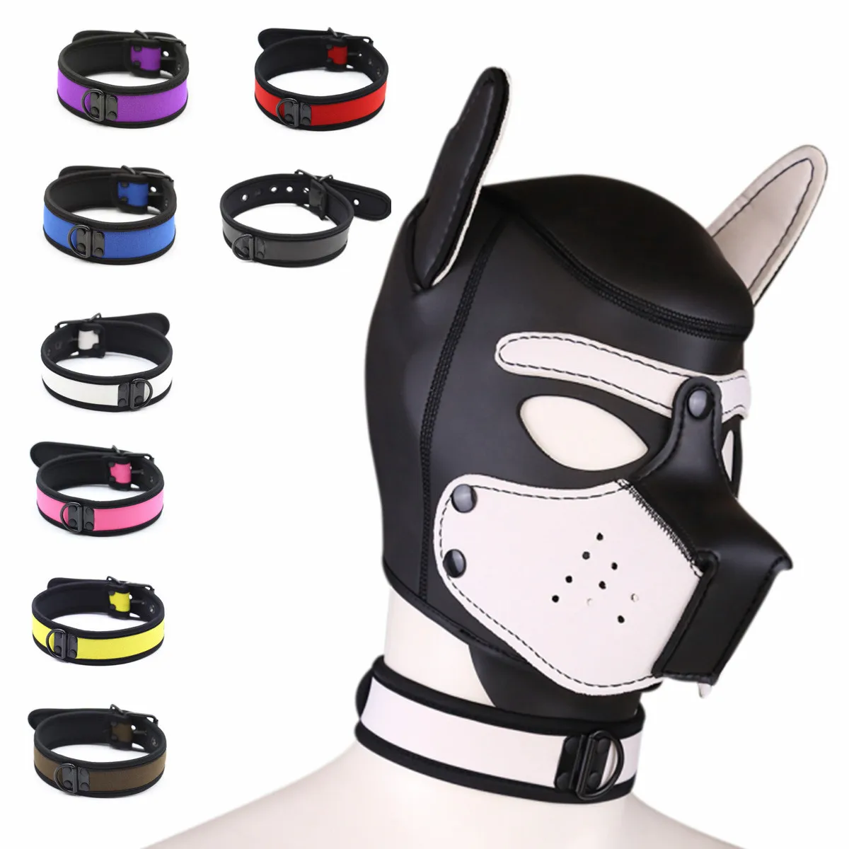 Exotic Accessory of Puppy Play Bondage Collar Strap for Men Women Bdsm Slave Cosplay Fetish Sponge Choker Flirt Erotic Sex Toys