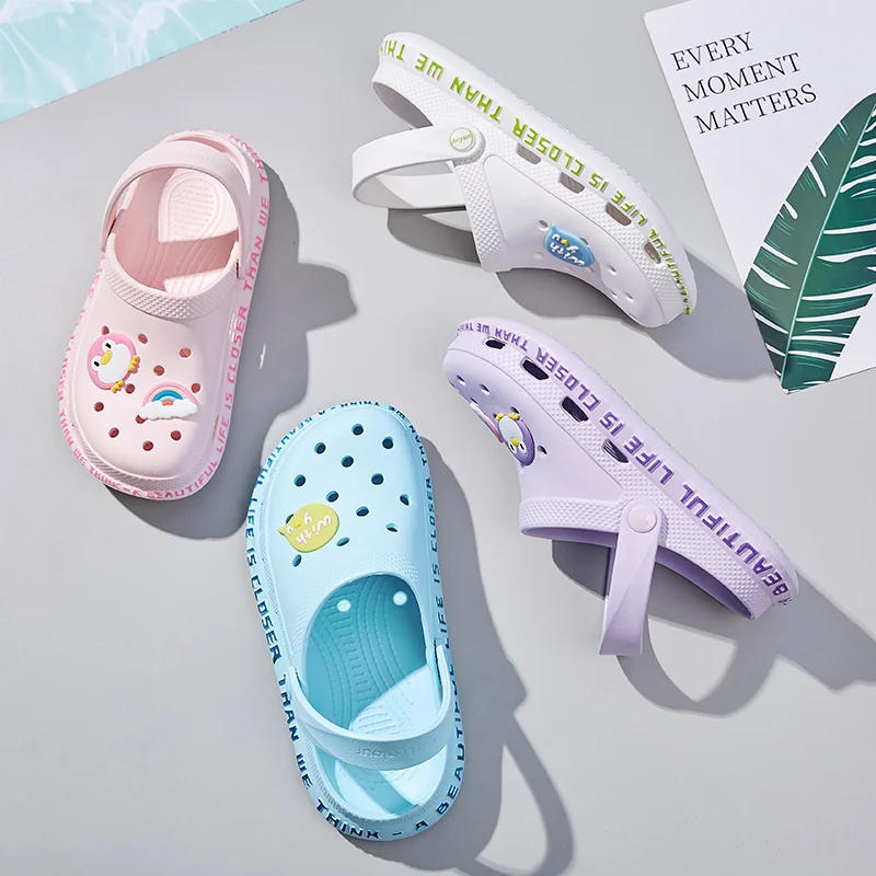 2023 Women\'s Sandals Lady Girl Sandals Summer Women Casual Jelly Shoes Sandals Hollow Out Mesh Flats Beach Sandals
