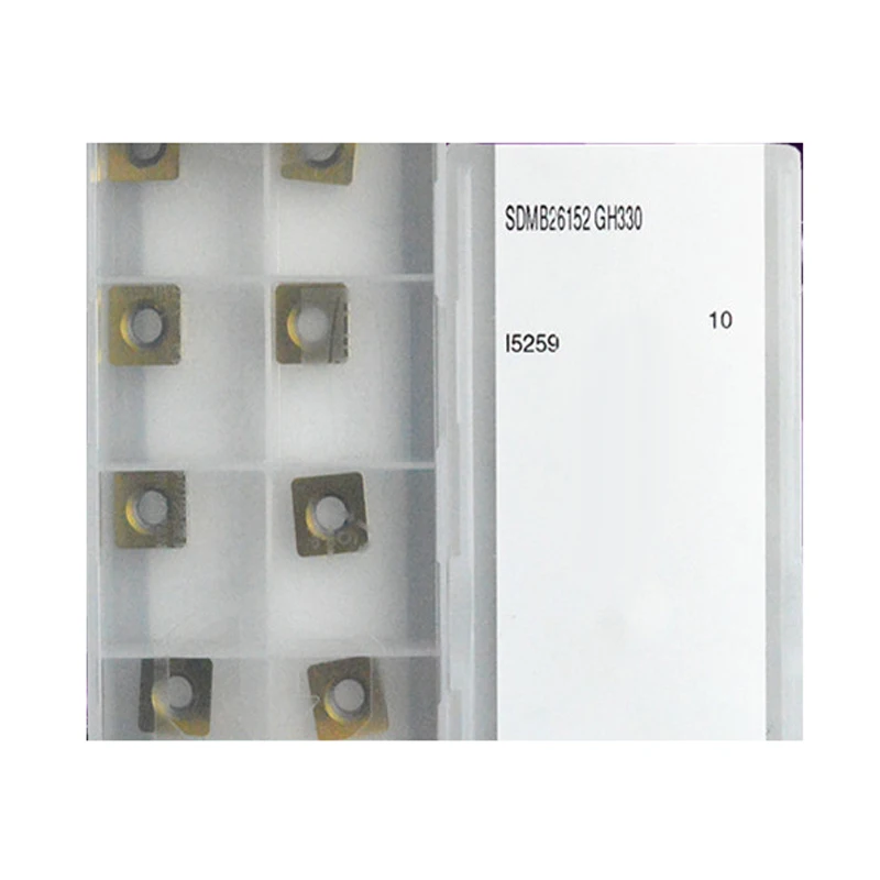 Cortador de fresado SDMB26152 AH120 SDMB26152 GH330, insertos de carburo, herramientas de torno SDMB 26152, procesamiento CNC de acero Original, 10 unids/caja