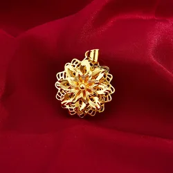 Fashion 14K Gold Pendant for Necklace No Chain Delicate Women's Flower Pendant Yellow Gold Necklace Drop Jewelry Birthday Gifts