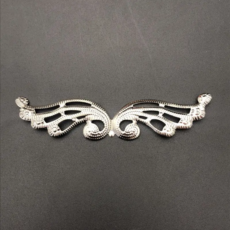 2-10Pcs Wing Filigree Wraps Connectors Metal Crafts Gift Hair Jewelry Accessories Ancient Fashion Decorative Findings