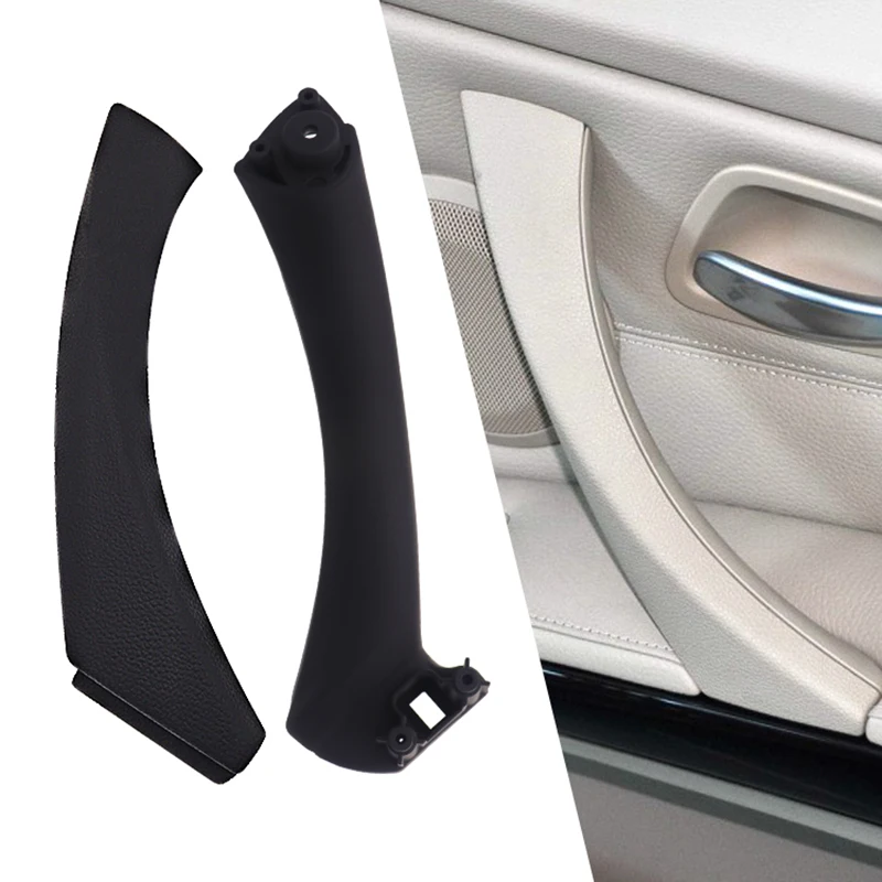 LHD RHD Car Inner Handle Interior Door Panel Pull Trim Cover For BMW 3 Series E90 E91 E92 E93 2004-2012 Auto Accessories