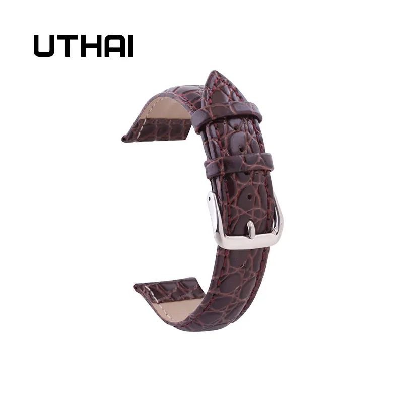 UTHAI P02 20mm Watch Strap  22mm Watch Band 12-24mm Watch Accessories High Quality 18mm Leather Watch Strap Watchbands image 3