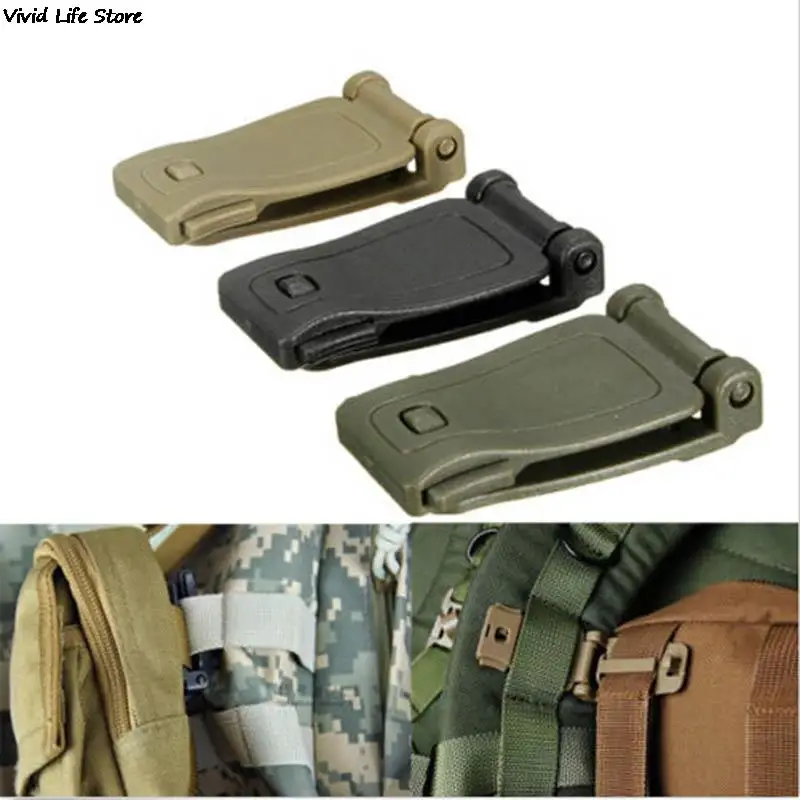 Buckle bushcraft kit Connect molle attach Strap link Tactical Backpack Bag Webbing webdom Belt Clip Clasp Outdoor Camp Hike web