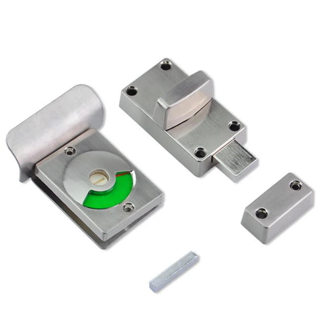 

Свободный дверной замок из нержавеющей стали, замок для унитаза и ванной, 1 комплект