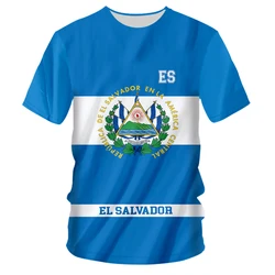El Salvador Men T Shirts Fashion Jerseys Nation Team T-shirts Clothing Tees Country Sporting Flags Salvadoran Plus Size Custom