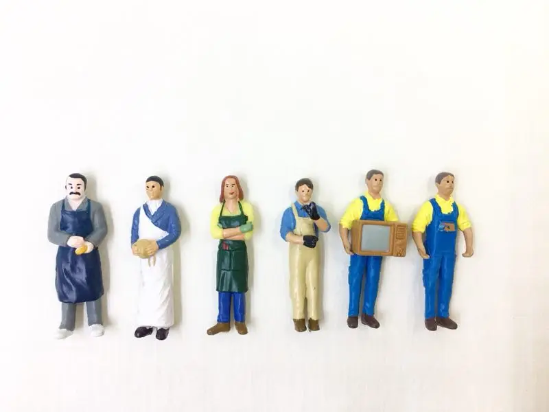 

super mini pvc figure 1/43 working figure 6pcs