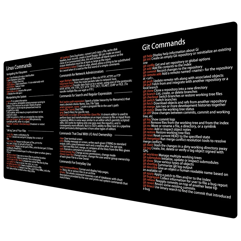 Large Mouse Pad Shortcuts Mousepad Photoshop Office Linux Command Python Java Javascript Js Financial Analysis Lock Edge 60*30CM