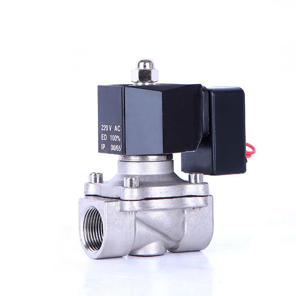 DN15 Normally Closed Solenoid Valve Water Stainless Steel Solenoid Valve IP65 Fully Enclosed Coil