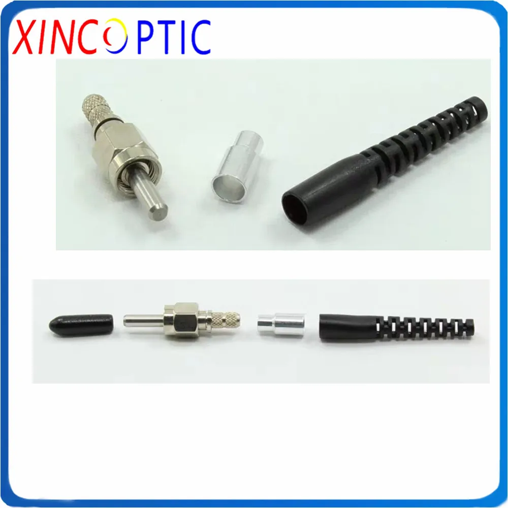 SMA905 Hegaxon Type 2.0/3.0mm Fiber Optic Connector,SMA905 With Metal Ferrule(600u BGIR600/660-960-AC) Connector with Metal Boot