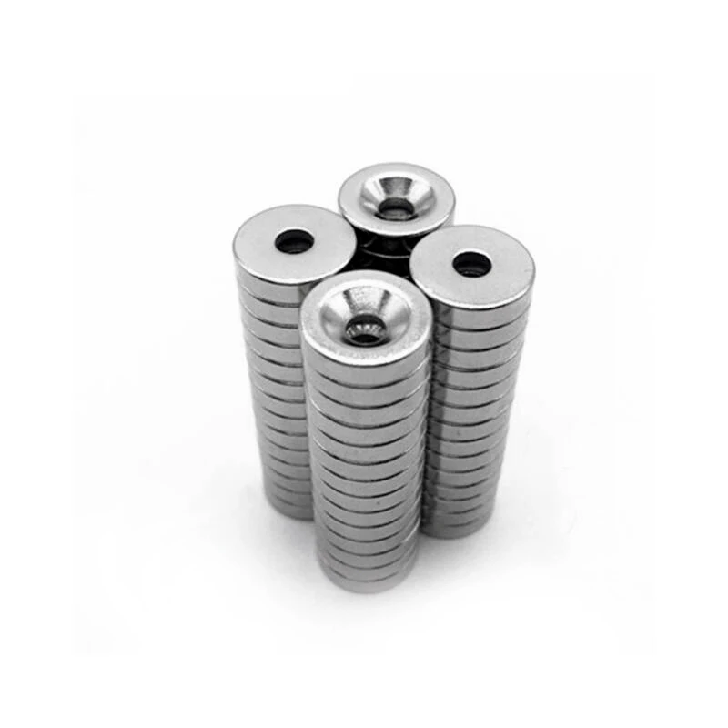 50/100/200pcs 10*3-3mm  Ring Neodymium Countersunk Magnets 10x3-3mm Neodymium Magnets With Hole 10 x 3mm Hole: 3mm