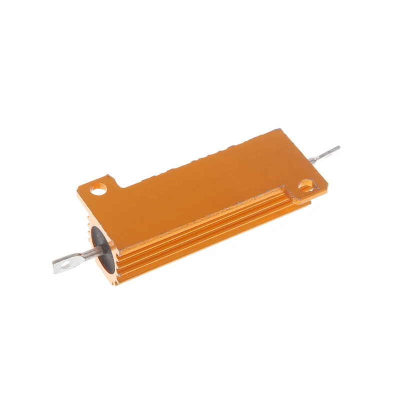 50W Vỏ Điện Nhôm Đặt Ốp Lưng Wirewound Điện Trở 0.5/1/2/4/6/8/10/20 Ohm A0NC