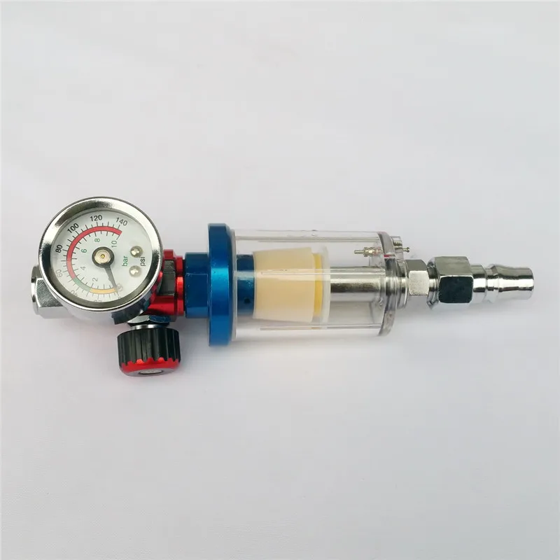 Scratch Spray Gun Air Regulator Gauge & In-line Water Trap Filter Tool High quality